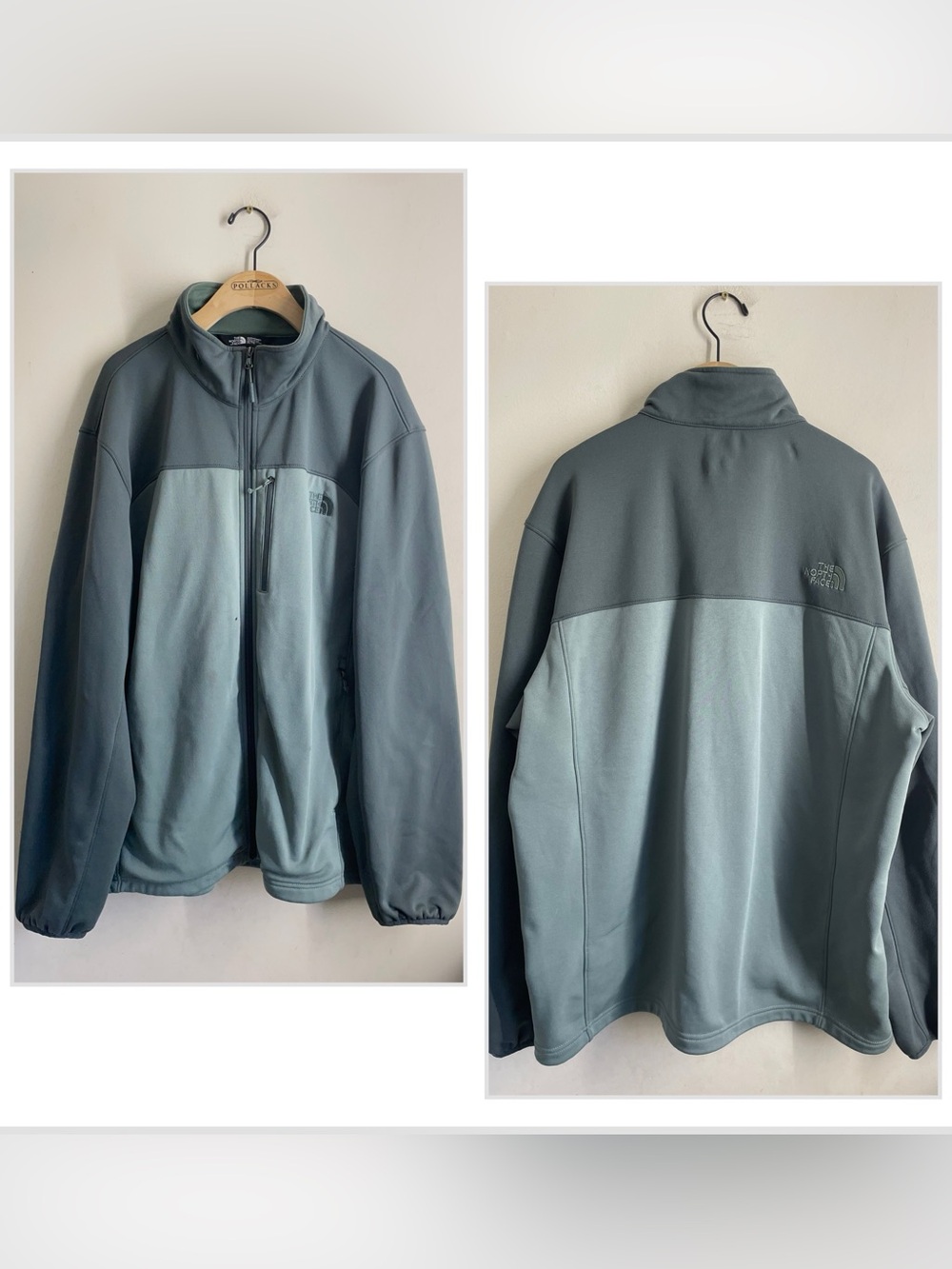 The North Face Apex Bionic Jacket Mens XL Green Soft Shell